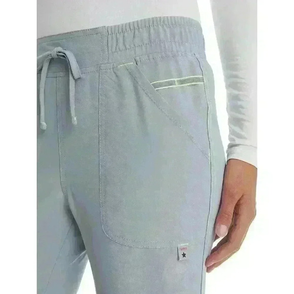 NWT Scrubstar Womens Active Stretch Drawstring Tapered Leg Scrub Pant 3XL Grey - Picture 2 of 12